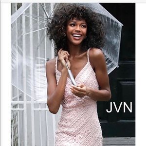 New JVN by Jovani blush pink prom dress size 2